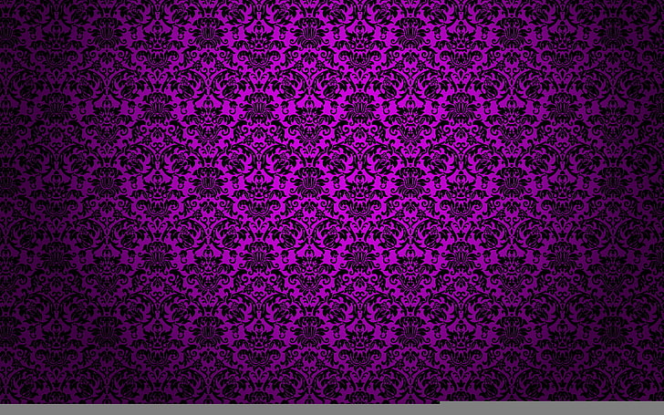 purple and black floral wallpaper, patterns, texture, HD wallpaper