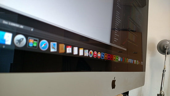 근접 촬영, 컴퓨터, 아이맥, 맥 OS X, 숭고한 텍스트, 기술, HD 배경 화면 HD wallpaper