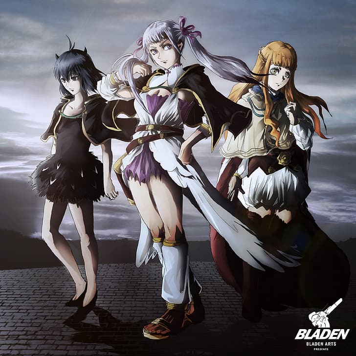 Anime, Anime Mädchen, Nero (Schwarzklee), Noelle Silva, Mimosa Vermillion, HD-Hintergrundbild
