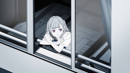 Kara Yonca, anime, anime kızlar, HD masaüstü duvar kağıdı HD wallpaper