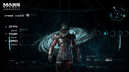 Обои Mass Effect Andromeda, Масс Эффект 4, Mass Effect: Андромеда, HD обои HD wallpaper