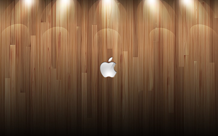 Apple тапети с лого от дърво, стена, дърво, Apple, mac, лого, HD тапет