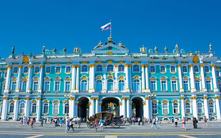 Hermitage Adalah Museum Seni Dan Budaya Di Saint Petersburg, Rusia, Wallpaper HD
