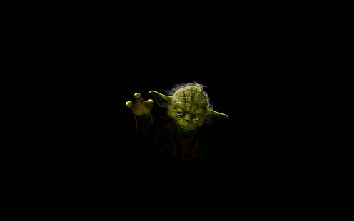 Star Wars The Master Yoda ภาพตัดปะสีเขียวท่าทางเจไดโยดาไอโอดีนมาสเตอร์, วอลล์เปเปอร์ HD HD wallpaper