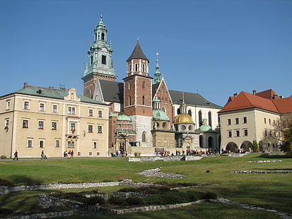 Wawel, castello, Cracovia, Polonia, Polonia, cattedrale, Sfondo HD HD wallpaper
