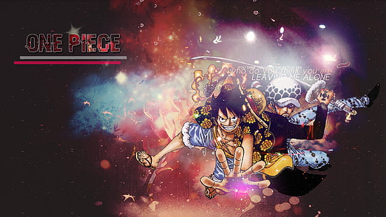 Anime, One Piece, Monkey D. Luffy, Trafalgar Law, HD wallpaper HD wallpaper