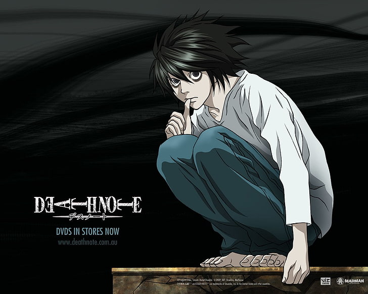 Deathnote L цифрови тапети, аниме, Death Note, HD тапет