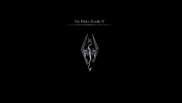 The Elder Scrolls V logo, The Elder Scrolls V: Skyrim, HD wallpaper