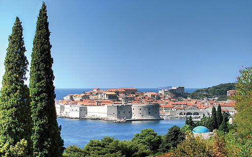 Croazia, Dubrovnik, natura, bello, paesaggio, Sfondo HD HD wallpaper