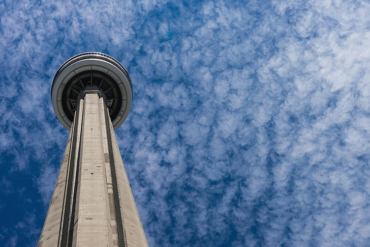 Торонто, канада, облака, синий, небо, HD обои