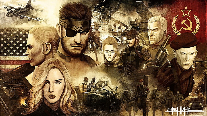 spelapplikation tapeter, Metal Gear Solid V: The Phantom Pain, Metal Gear Solid 4, Another World, HD tapet