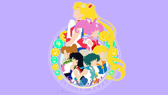 Sailor Moon, Ami Mizuno, Minako Aino, Rei Hino, Usagi Tsukino, HD wallpaper HD wallpaper