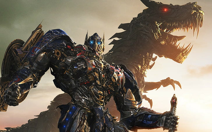 Grimlock, optimus prime, Transformers, Transformers: Age Of Extinction, HD тапет