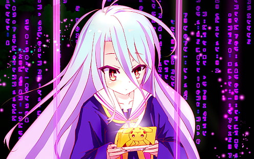 Anime, kein Spiel kein Leben, Shiro (kein Spiel kein Leben), HD-Hintergrundbild HD wallpaper