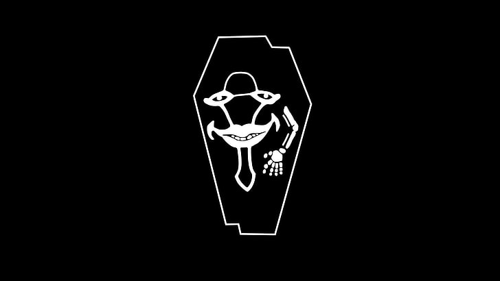 laughing coffin logo, anime, Laughing Coffin, Sword Art Online, HD wallpaper