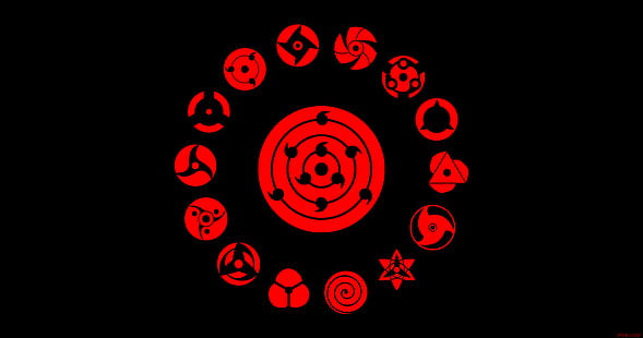 Naruto, Boruto (Anime), Mangekyō Sharingan, Rot, Sharingan (Naruto), HD-Hintergrundbild HD wallpaper