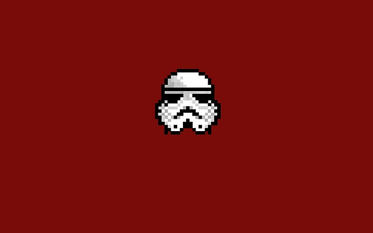 Star Stormtrooper Berperang Minimalis Seni 8 Bit Pixel Wallpaper Hd Wallpaperbetter