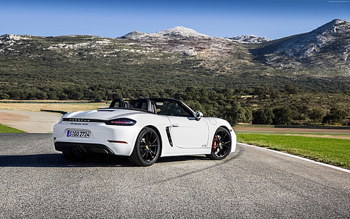 รถยนต์ปี 2018, 4K, Porsche 718 Boxster GTS, วอลล์เปเปอร์ HD HD wallpaper