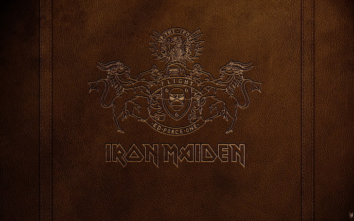 Iron Maiden logosu, demir kızlık, mektuplar, sembol, arması, hayvanlar, HD masaüstü duvar kağıdı