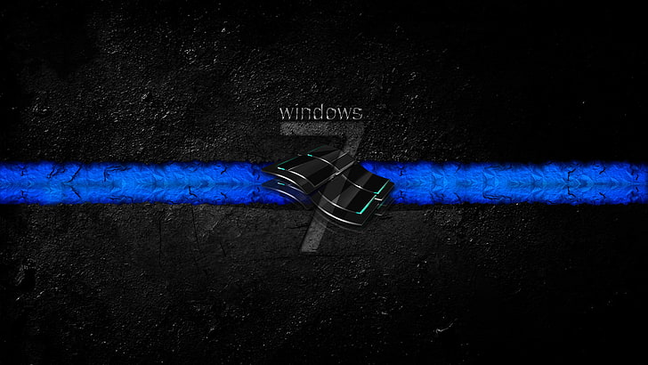 Windows 7 Dirty Dark, Dark, Windows, Dirty, HD wallpaper