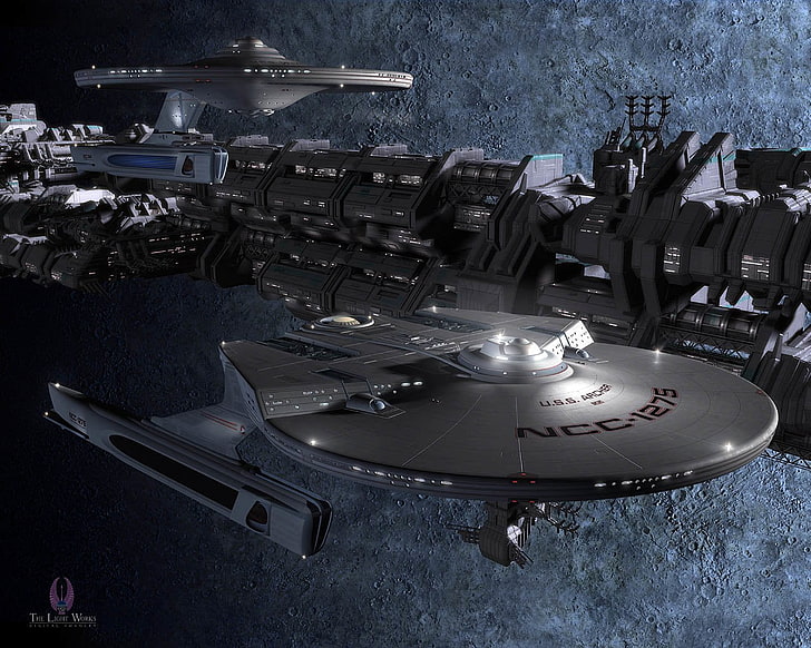 gray spaceship digital wallpaper, Star Trek, Star Trek: The Original Series, HD wallpaper