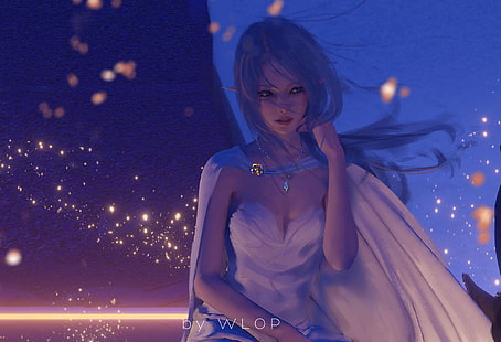 WLOP, Anime Girls, Ghost Blade, HD-Hintergrundbild HD wallpaper