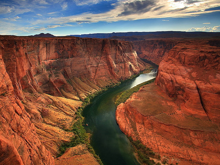 Colorado River, Grand Canon, Arizona, Nature, Paysage, beaux fonds d'écran nature, fonds d'écran nature incroyable, fonds d'écran nature hd, fonds d'écran rivière colorado, Fond d'écran HD