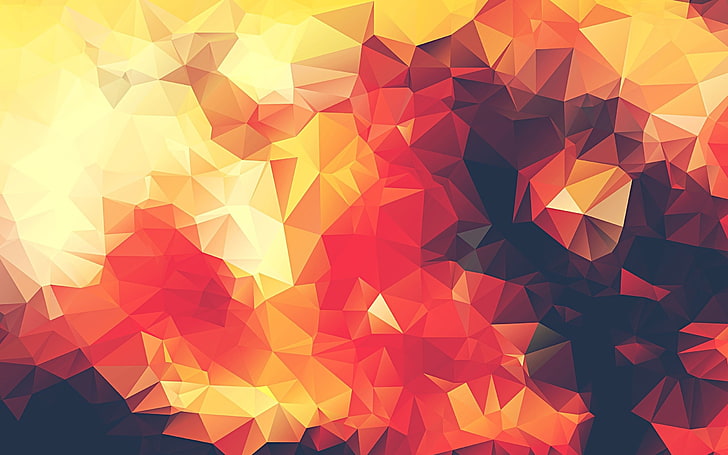 orange, black, and yellow abstract illustration, color, abstraction, patterns, HD wallpaper