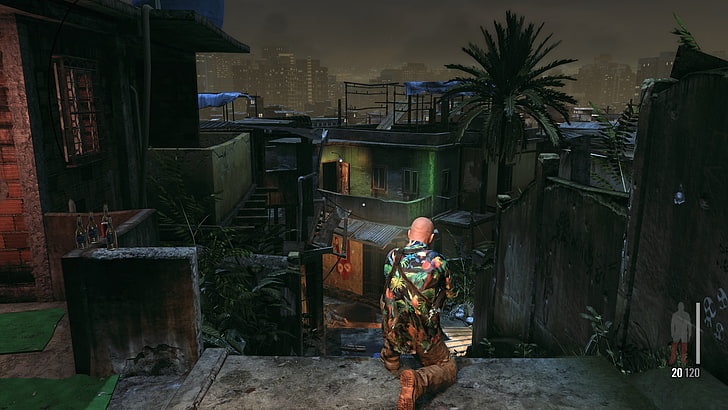 man kneeling on ground game wallpaper, Max Payne, Max Payne 3, favelas, ghetto, HD wallpaper
