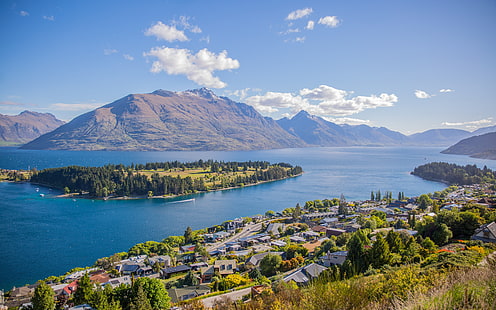 Nueva Zelanda hermosa ciudad turística 4K Ultra HD Phot .., Fondo de pantalla HD HD wallpaper
