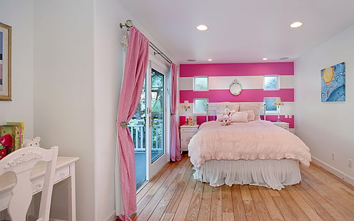 Дизайн интерьера, спальня, кровать, интерьер, дизайн, спальня, кровать, HD обои HD wallpaper
