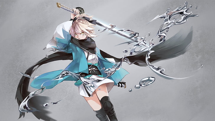 Fate Series, Fate/Grand Order, Okita Souji, Sakura Saber, HD wallpaper