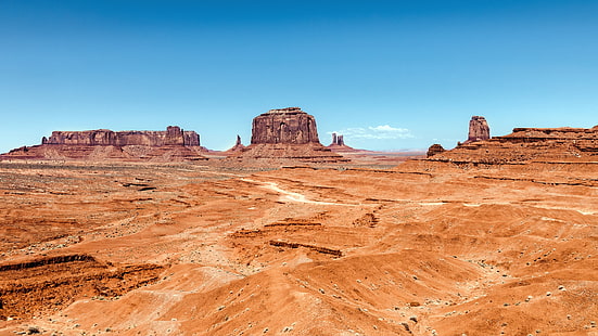 Monument Valley, öken, stenar, Utah, Arizona, USA, Monument, Valley, Desert, Rocks, Utah, Arizona, USA, HD tapet HD wallpaper
