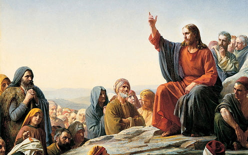 Key Teachings of Jesus painting, Religious, Jesus, HD wallpaper HD wallpaper