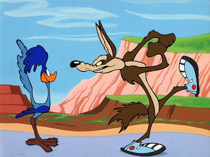 TV Show, Looney Tunes, Wile E. Coyote and The Road Runner, HD wallpaper