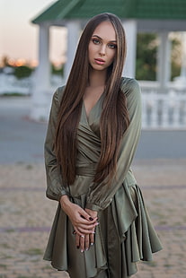 Дмитрий Шулгин, брюнетка, жени, модел, Мария, HD тапет HD wallpaper