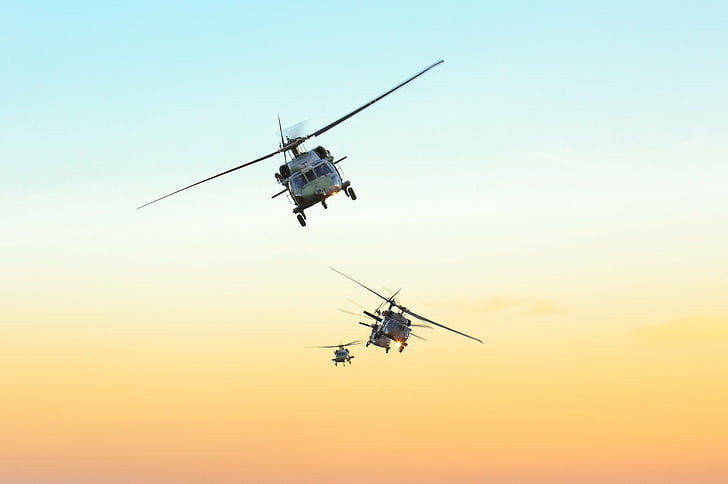 Helicópteros militares, Sikorsky UH-60 Black Hawk, avión, helicóptero de ataque, helicóptero, Fondo de pantalla HD