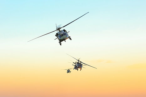 Askeri Helikopterler, Sikorsky UH-60 Black Hawk, Uçak, Saldırı Helikopteri, Helikopter, HD masaüstü duvar kağıdı HD wallpaper