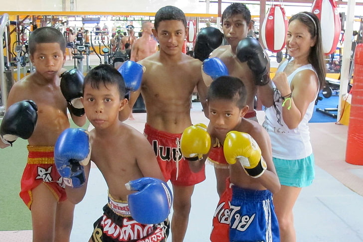 muay thai para niños, Fondo de pantalla HD