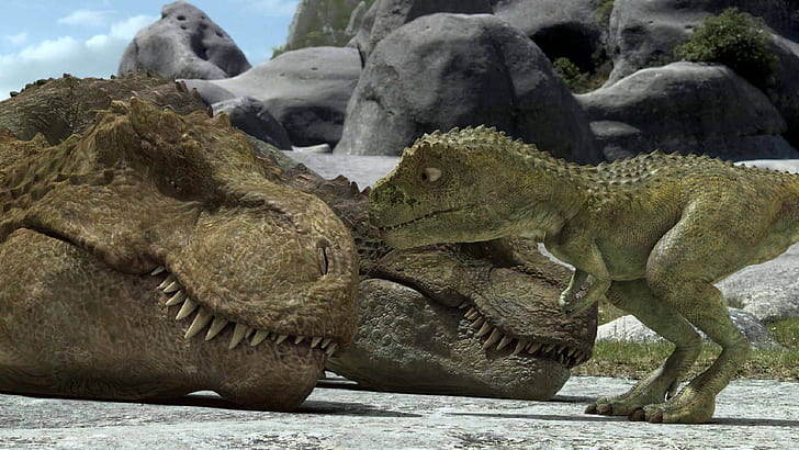 タルボサウルス3D映画恐竜HDの壁紙1、 HDデスクトップの壁紙