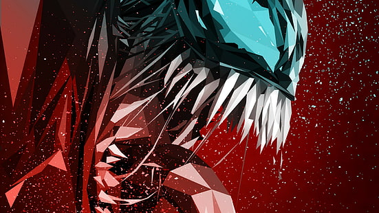 Venom, Marvel Cinematic Universe, Marvel Comics, opere d'arte, arte digitale, creatura, Sfondo HD HD wallpaper