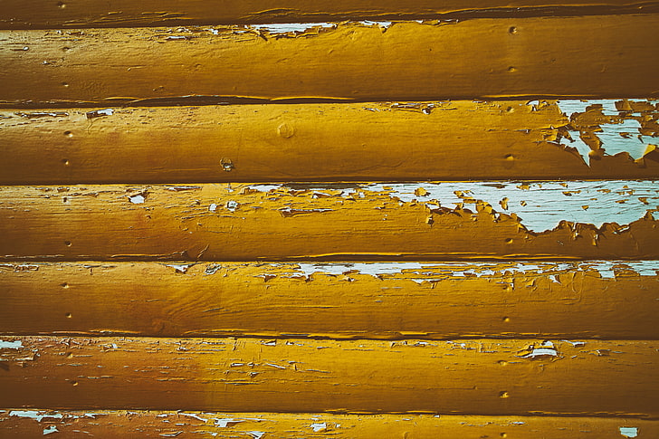 yellow wooden plank board, texture, surface, uneven, HD wallpaper