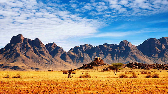 Африканские Саванна Пустынные Горы, Небо Камни Пейзаж Ultra Hd Обои для рабочего стола 3840 × 2160, HD обои HD wallpaper