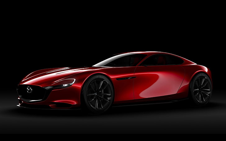 Carta da parati Concept Mazda RX-Vision 2015, coupé Mazda rosso, Sfondo HD