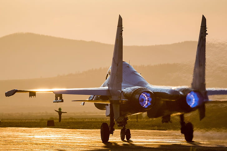 Kampfflugzeuge, Sukhoi Su-27, HD-Hintergrundbild