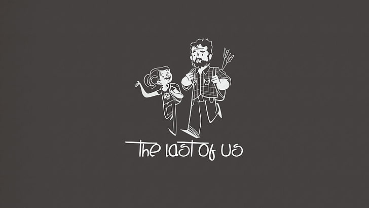Тапетът The Tasty Us, The Last of Us, видео игри, минимализъм, прост фон, HD тапет