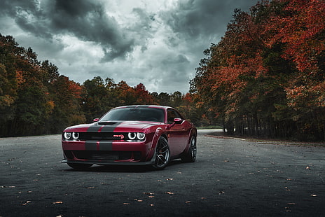 Dodge, Dodge Charger SRT Hellcat Widebody, Samochód, Dodge Charger SRT, Muscle Car, Red Car, Tapety HD HD wallpaper