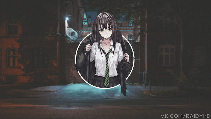 anime, meninas anime, picture-in-picture, Shibuya Rin, HD papel de parede