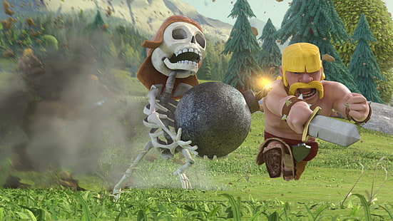 Awesome, Clash of Clans, Skull, Game, awesome, clash of clans, skull, HD wallpaper HD wallpaper