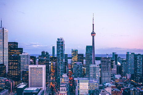 Miasta, Toronto, budynek, miasto, Tapety HD HD wallpaper